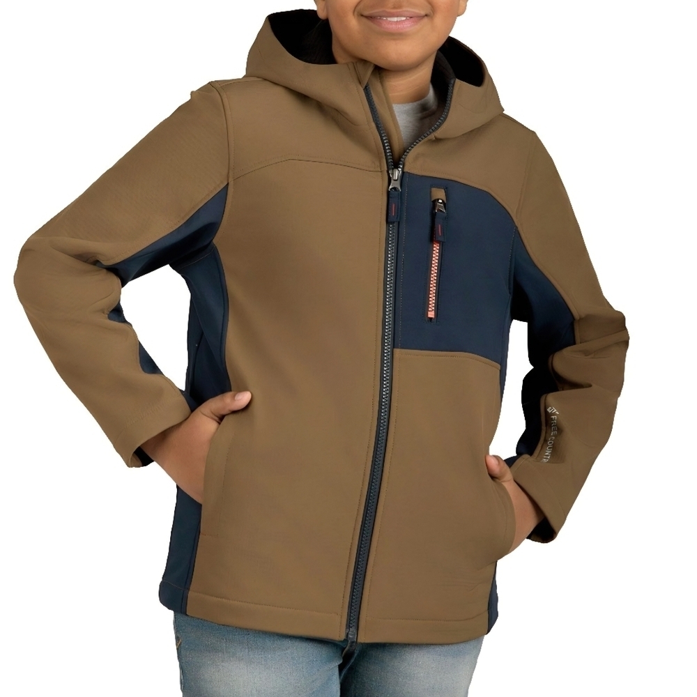 Free Country Boys Softshell Jacket Size Large 10/12 New With Tags